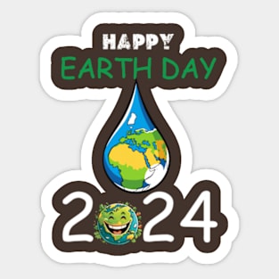 happy earth day 2024 gift april 22 Cute  Lover Rainbow Sticker